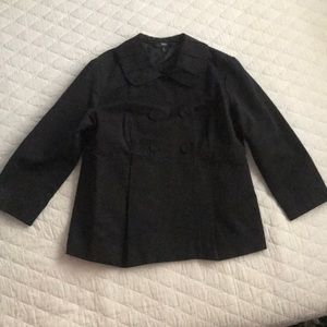 Mossiomo Black Mid-Sleeve Jacket